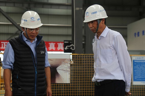 省住建厅副厅长章吉青调研公司装配式建筑生产基地