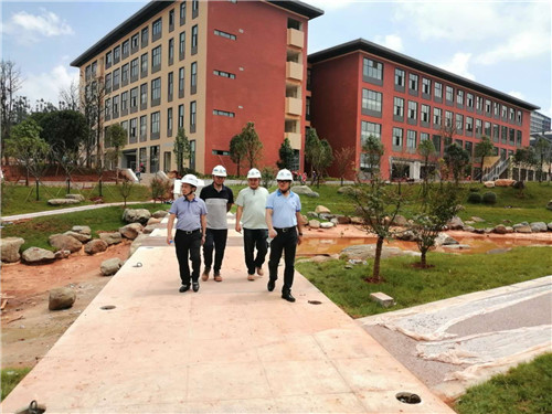 万向遵、陈本员调研云南财经大学安宁校区建设项目