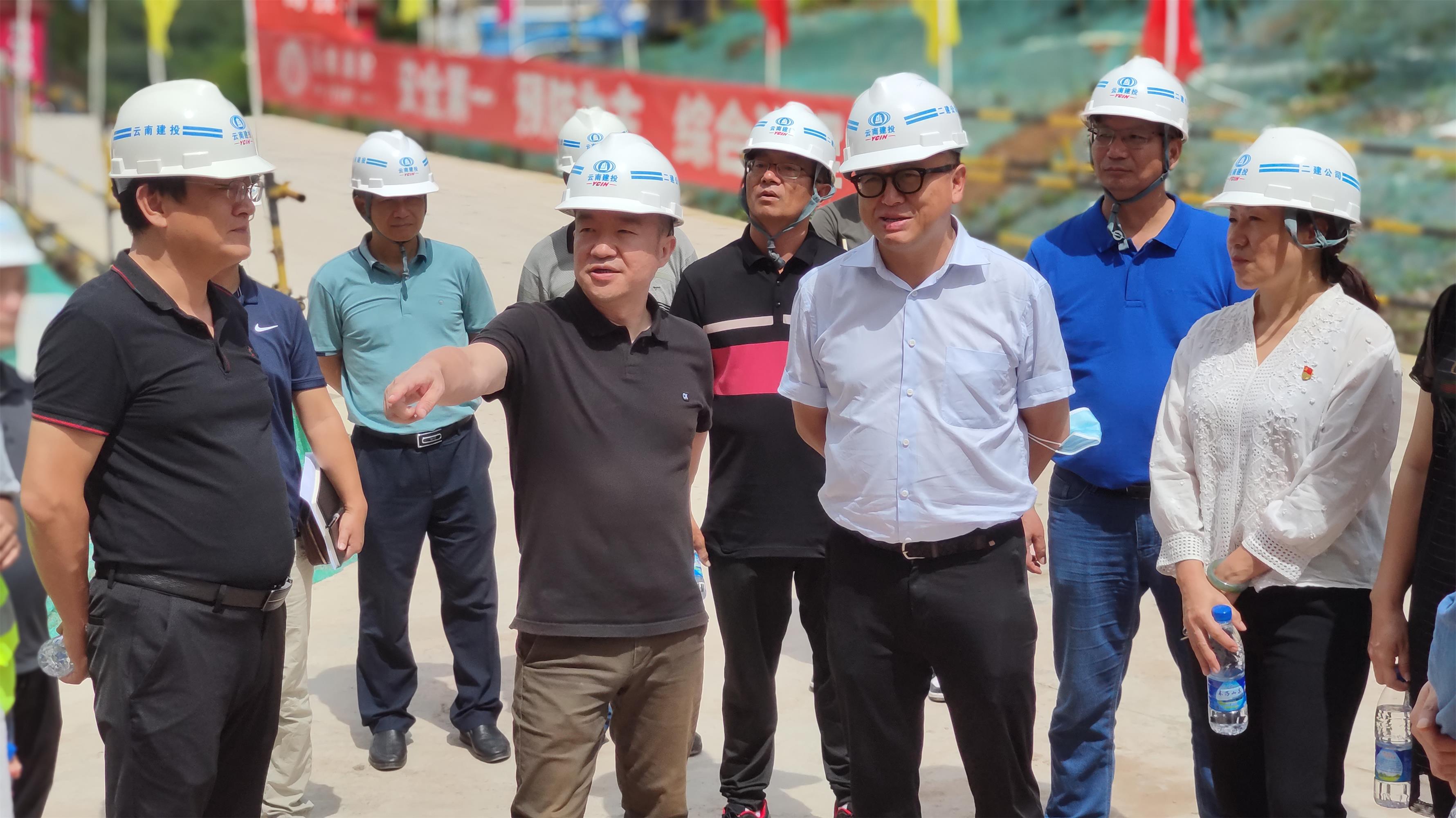 【调研检查】普洱市副市长胡剑荣一行到普洱市传染病医院建设项目检查指导工作