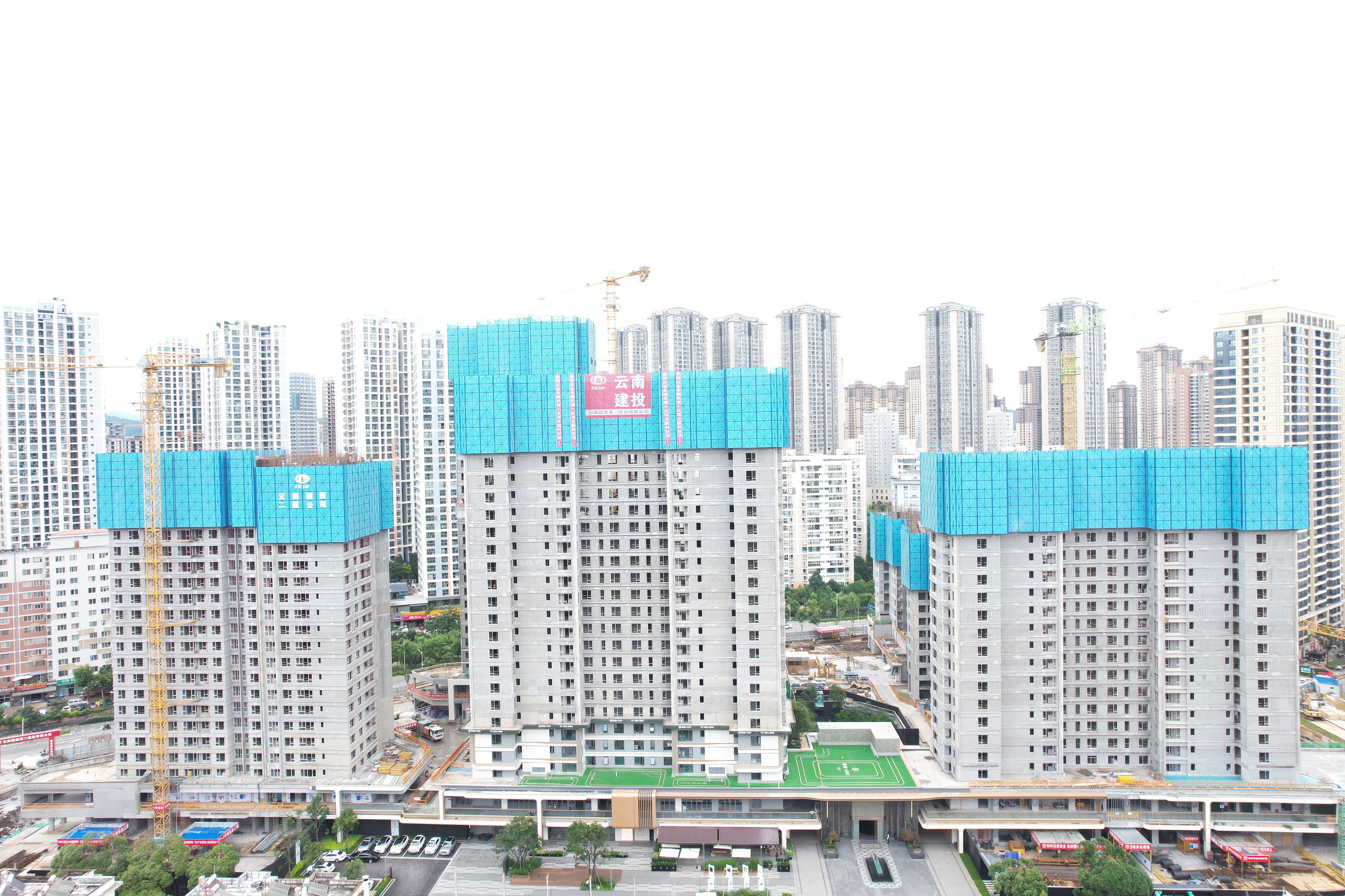 凝心聚力筑精品！金樾玖璋小区建设项目首栋封顶